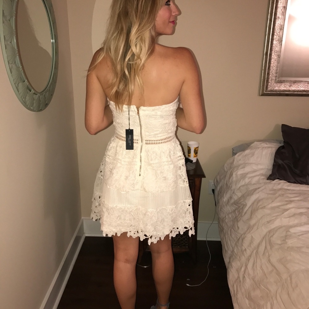 Romeo and Juliet white brunch dress